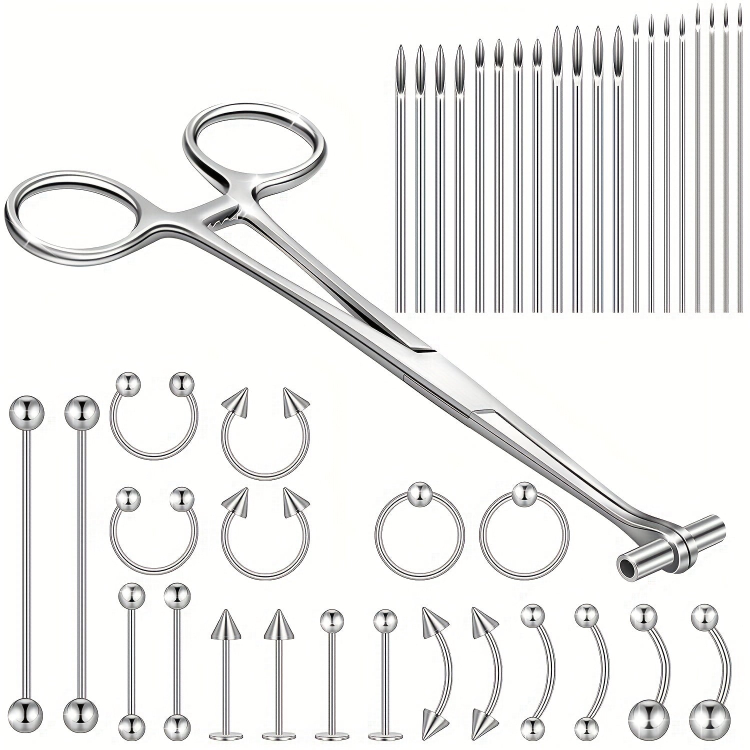 41Piece Body Piercing Kit with Jewelry Tools - Taylor K Shop