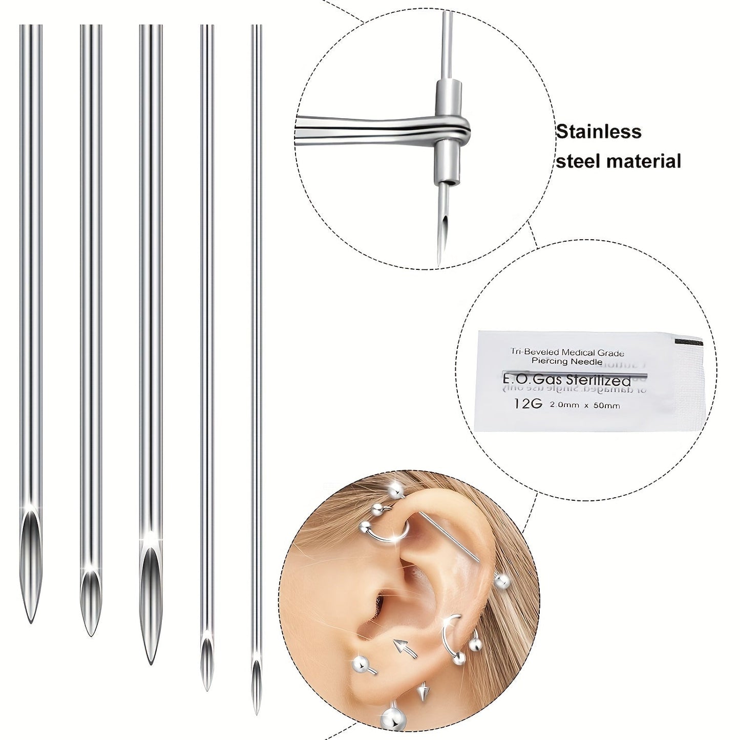 41Piece Body Piercing Kit with Jewelry Tools - Taylor K Shop