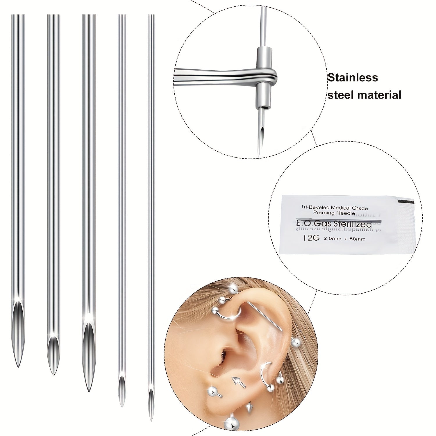 41Piece Body Piercing Kit with Jewelry Tools - Taylor K Shop