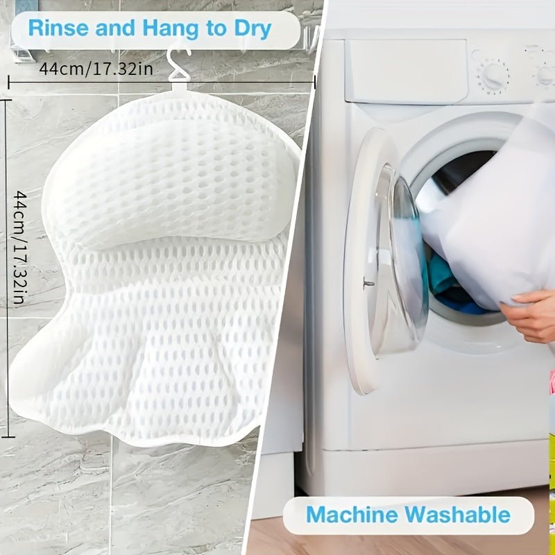 4D Air Mesh Luxury QuickDry Nonslip Spa Bath Pillow - Taylor K Shop