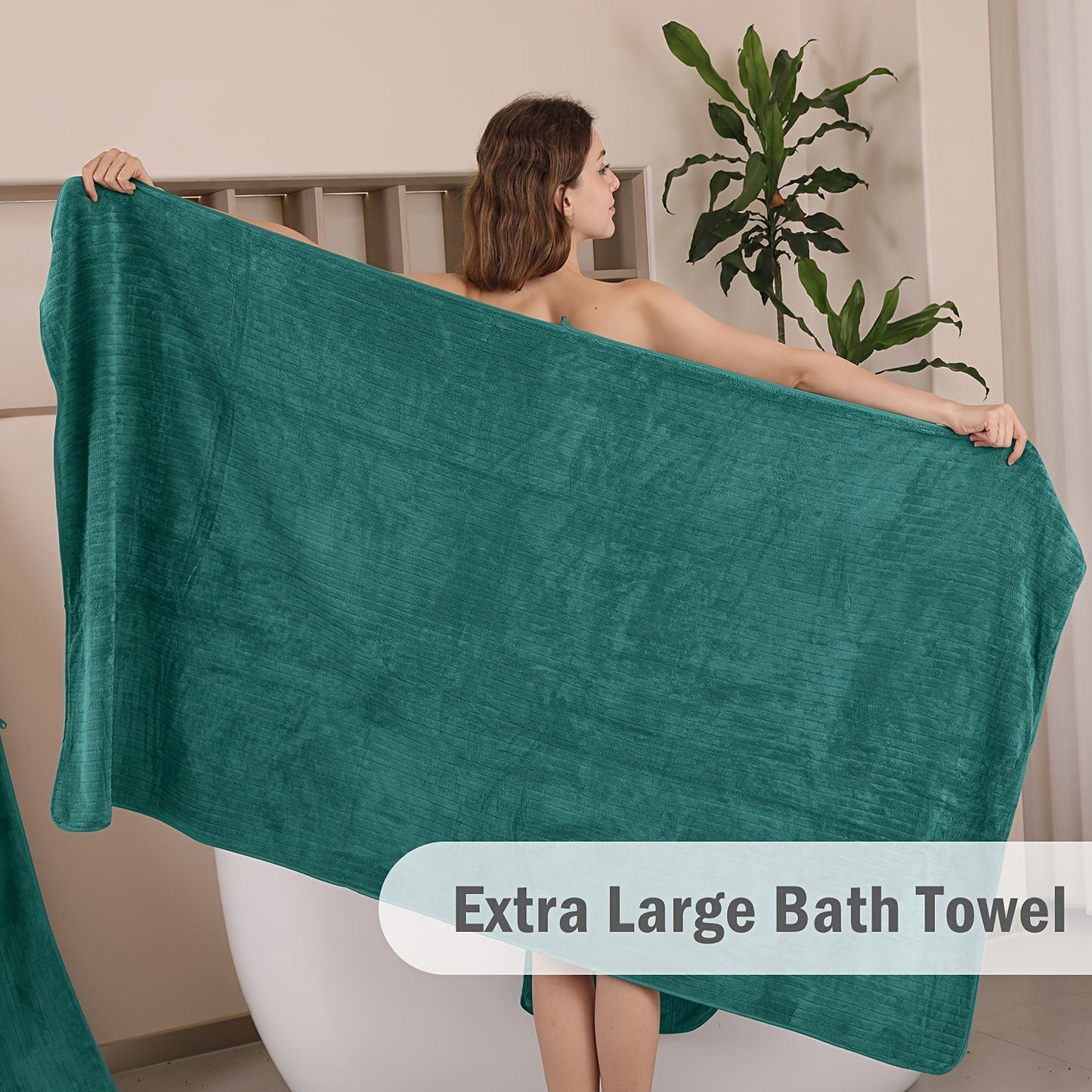 4Pack Extra Large Microfiber Bath Towels Quick Dry - Taylor K Shop