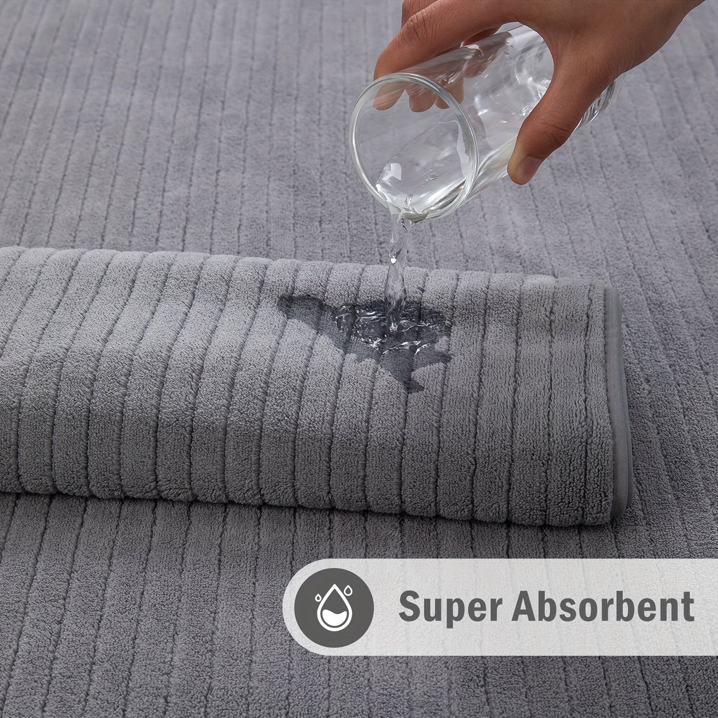 4Pack Extra Large Microfiber Bath Towels Quick Dry - Taylor K Shop