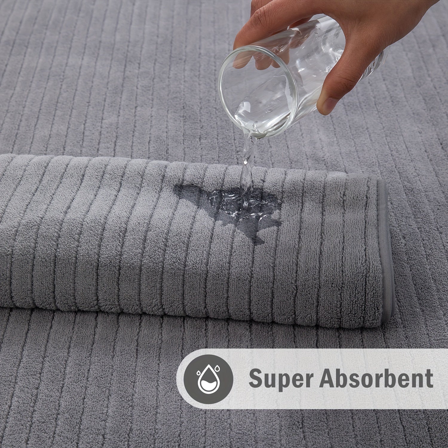 4Pack Extra Large Microfiber Bath Towels Quick Dry - Taylor K Shop