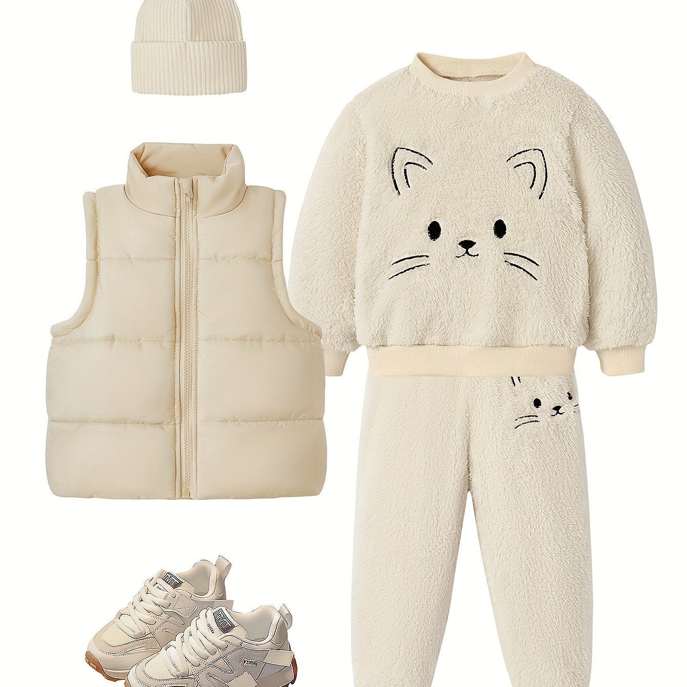 4Piece AutumnWinter Girls Outdoor Warm Set - Taylor K Shop