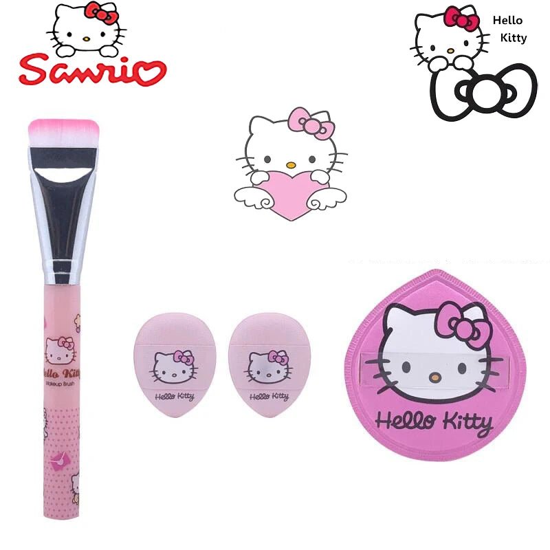 4Piece Hello Kitty Makeup Set Air Cushion Puffs - Taylor K Shop