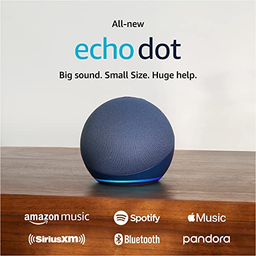 Amazon Echo Dot (newest model), With bigger vibrant sound, helpful routines and Alexa, Charcoal