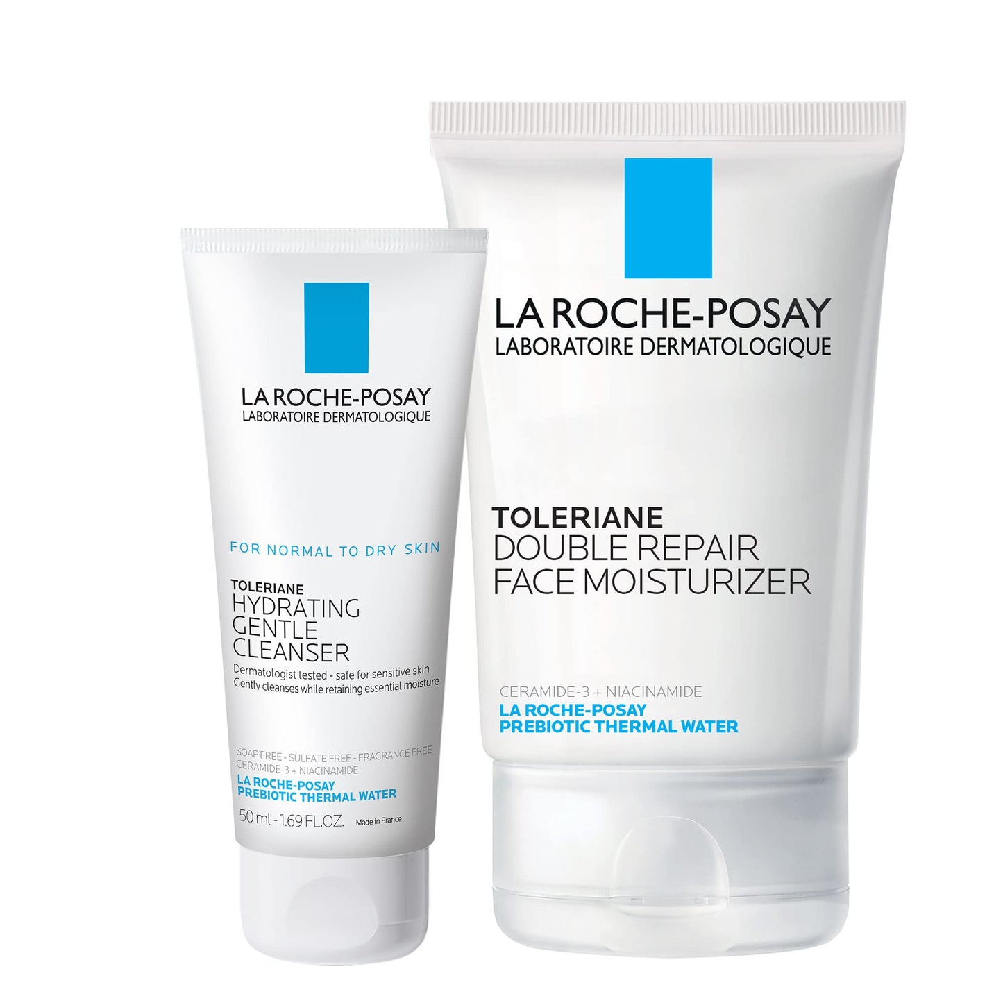 La Roche-Posay Toleriane Double Repair Face Moisturizer, Daily Moisturizer Face Cream with Ceramide and Niacinamide for All Skin Types, Oil Free, Fragrance Free