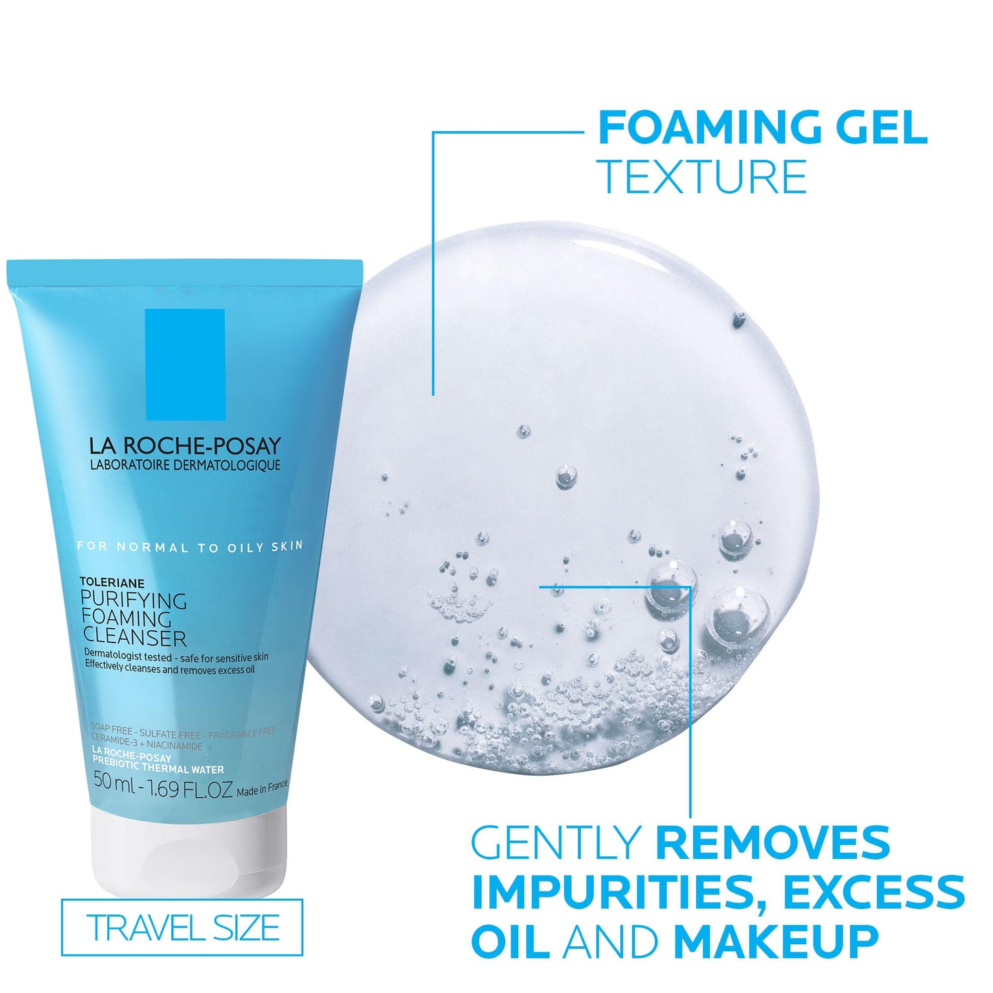 La Roche-Posay Toleriane Double Repair Face Moisturizer, Daily Moisturizer Face Cream with Ceramide and Niacinamide for All Skin Types, Oil Free, Fragrance Free