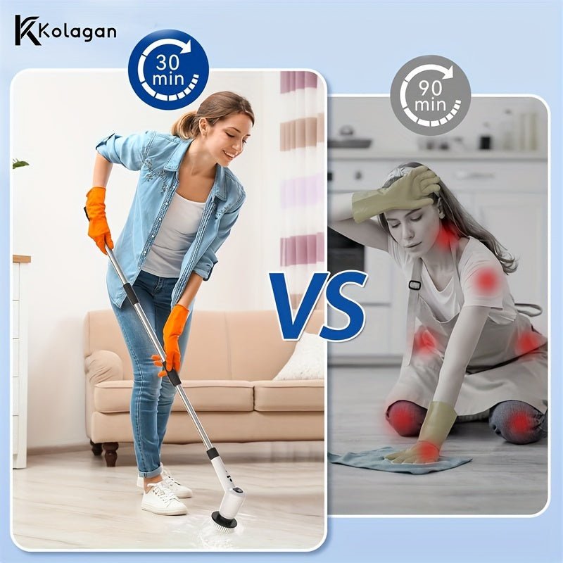 7in1 Electric Spin Scrubber with Adjustable Angles Speeds - Taylor K Shop