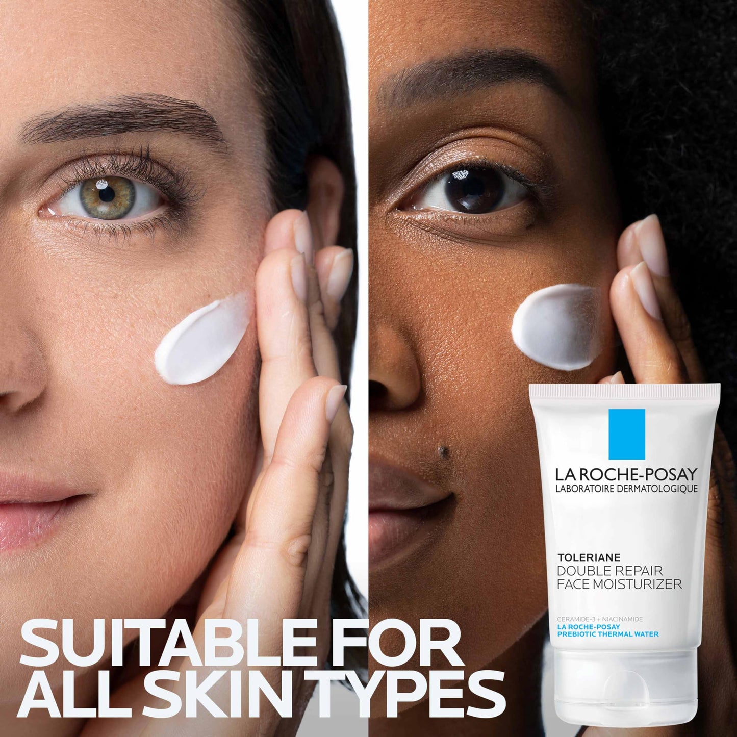 La Roche-Posay Toleriane Double Repair Face Moisturizer, Daily Moisturizer Face Cream with Ceramide and Niacinamide for All Skin Types, Oil Free, Fragrance Free