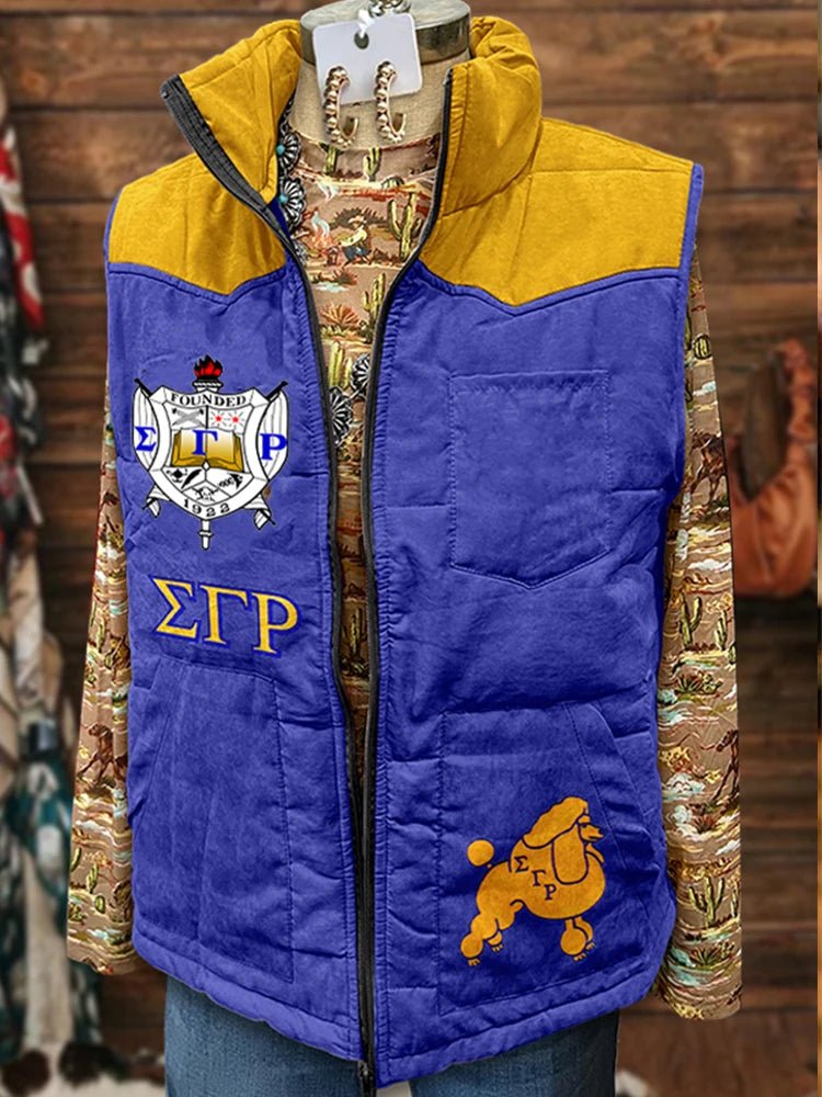Adorable Sigma Gamma Rho Graphic Vest Top - Taylor K Shop