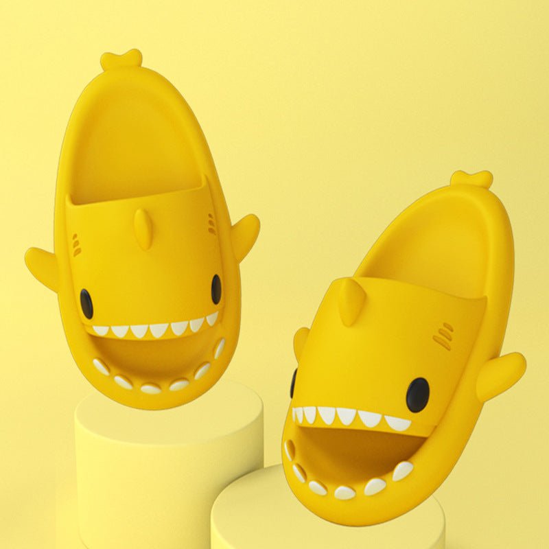 Adult's Slippers Indoor Outdoor Funny Shark Cartoon - Taylor K Shop