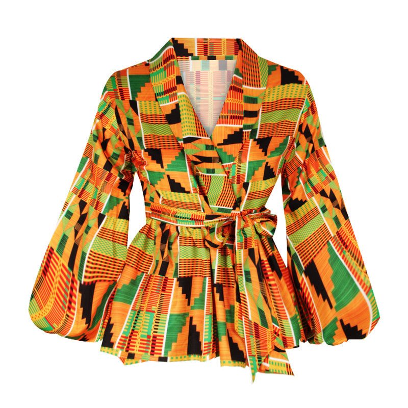 African Printed Blouse And Blouse For S - XL Ladies - Taylor K Shop