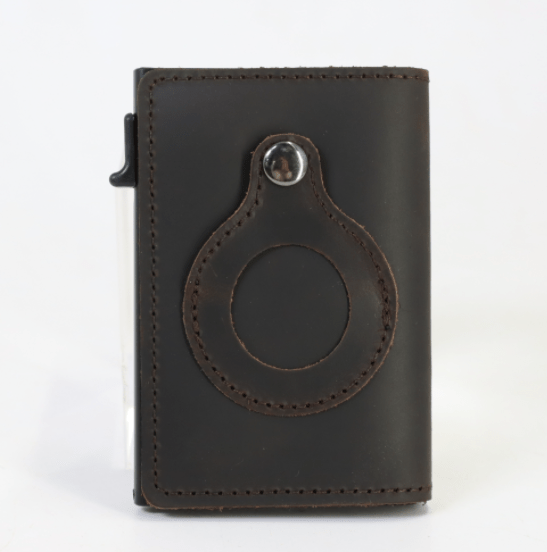 AirTag Men's Leather Slim Wallets - Taylor K Shop