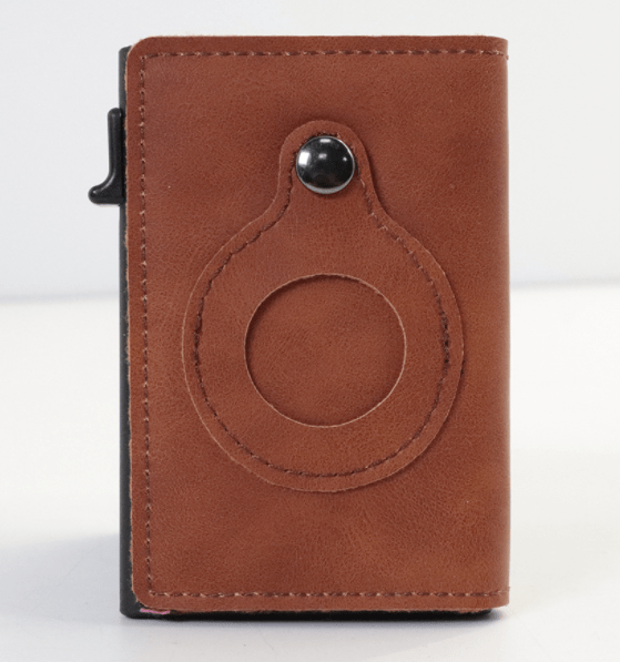 AirTag Men's Leather Slim Wallets - Taylor K Shop