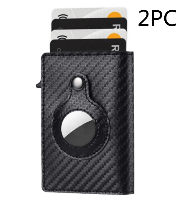 AirTag Men's Leather Slim Wallets - Taylor K Shop