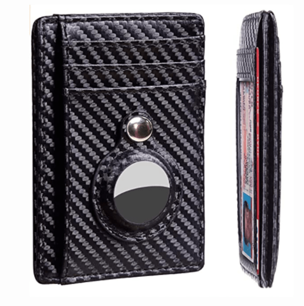 AirTag Men's Leather Slim Wallets - Taylor K Shop
