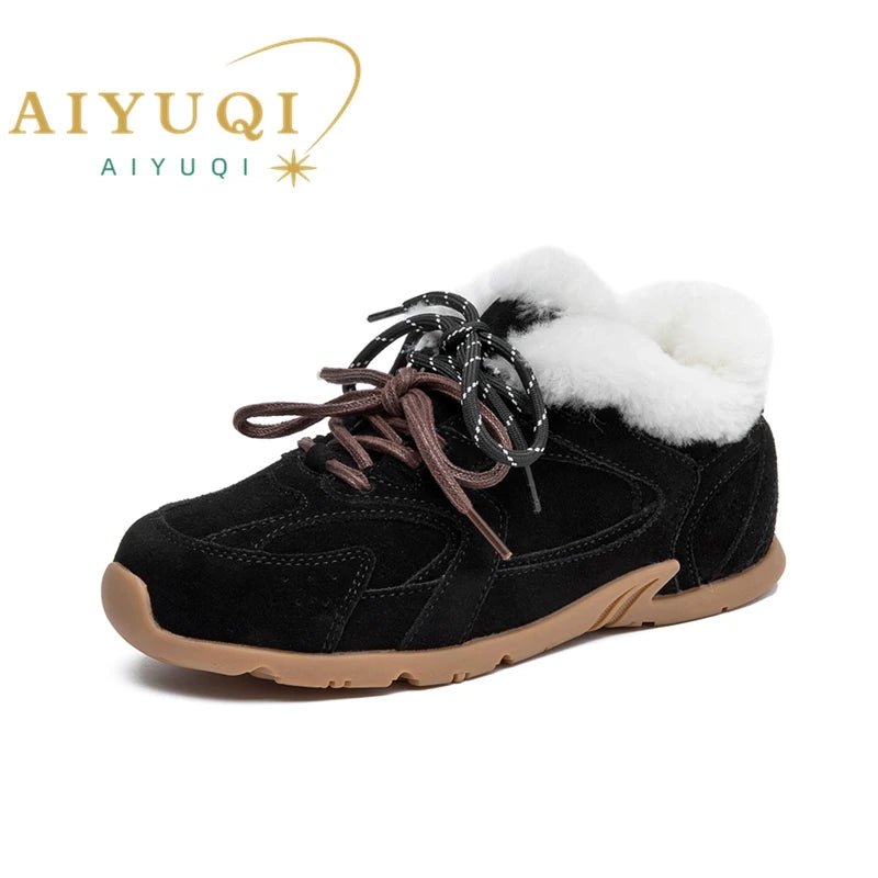 AIYUQI Womens 2024 NonSlip Leather Winter Sneakers - Taylor K Shop