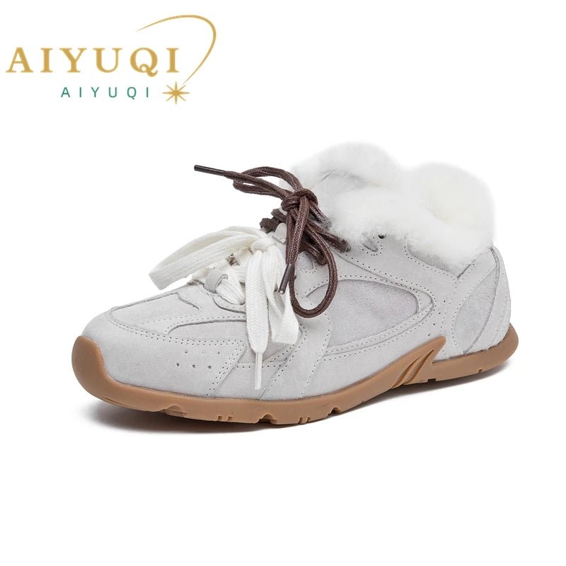 AIYUQI Womens 2024 NonSlip Leather Winter Sneakers - Taylor K Shop
