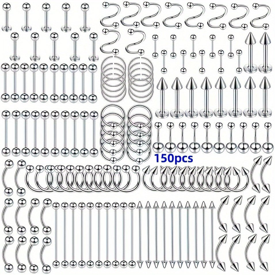 AllInOne Stainless Steel HipHop Body Piercing Kit - Taylor K Shop