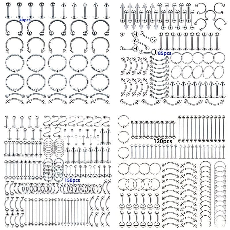 AllInOne Stainless Steel HipHop Body Piercing Kit - Taylor K Shop