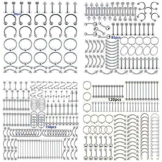 AllInOne Stainless Steel HipHop Body Piercing Kit - Taylor K Shop