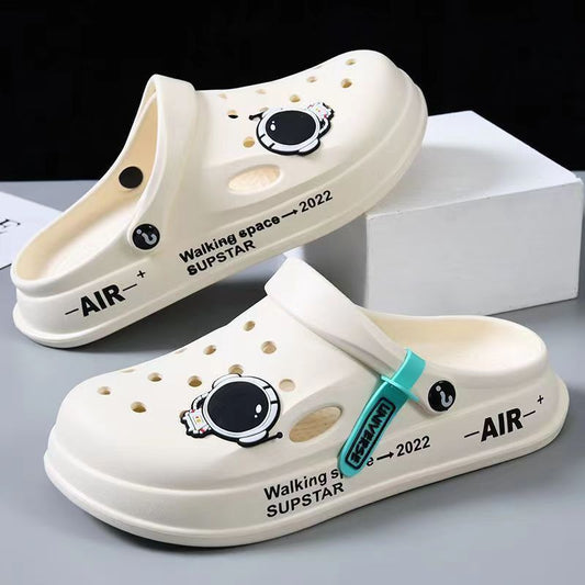 Astronaut Decor Slippers Summer Indoor Home Shoes Outdoor Garden Clogs Shoes - Taylor K Shop
