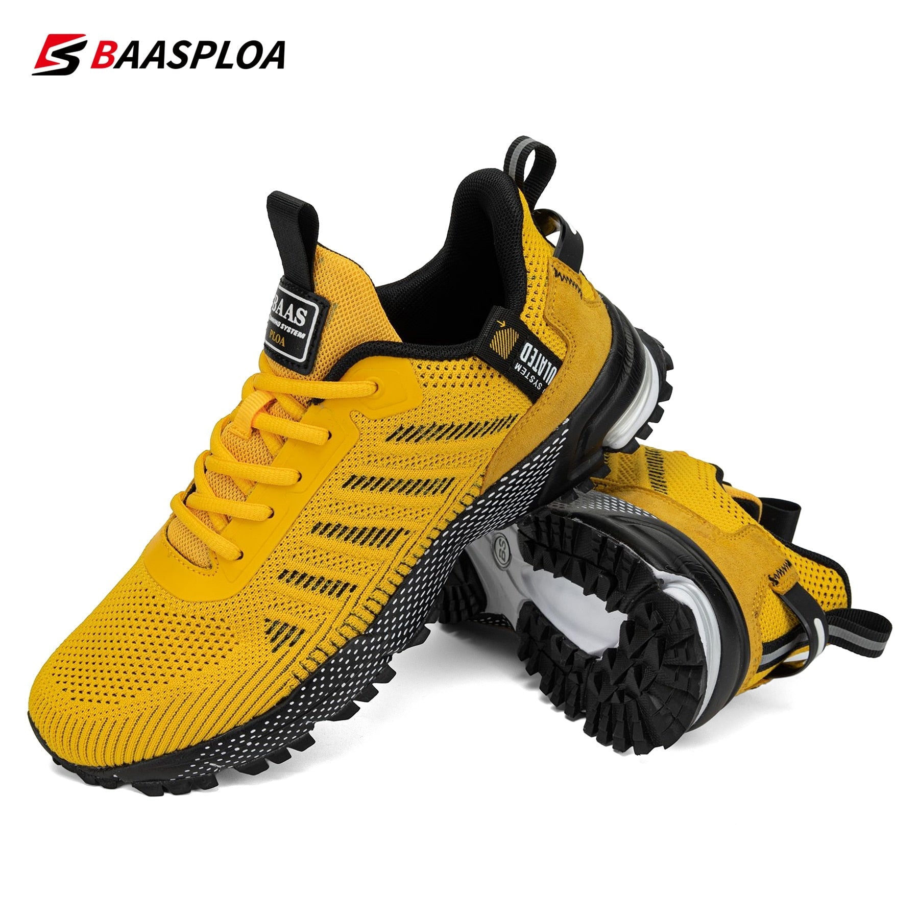 Baasploa Professional Running Shoes For Men Lightweight Men's Designer Mesh Sneakers Lace - Up Male Outdoor Sports Tennis Shoe - Taylor K Shop