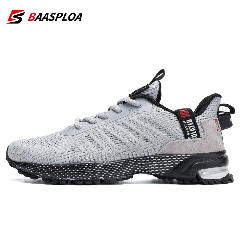 Baasploa Professional Running Shoes For Men Lightweight Men's Designer Mesh Sneakers Lace - Up Male Outdoor Sports Tennis Shoe - Taylor K Shop
