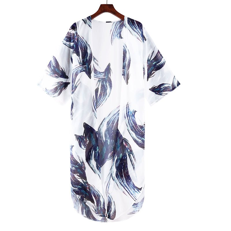 Beach Blouse New Summer Seaside Holiday Chiffon Shirt - Taylor K Shop