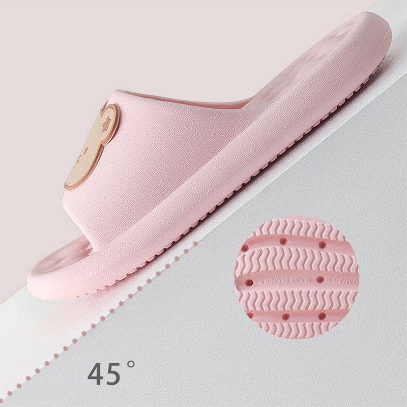 Bear Home Shoes Sole Bubble Design Massage Slippers Soft Bathroom Slippers - Taylor K Shop