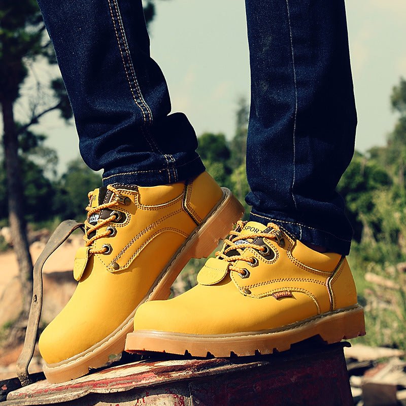 Big Head Leather Shoes Tooling Shoes Outdoor Casual Shoes - Taylor K Shop