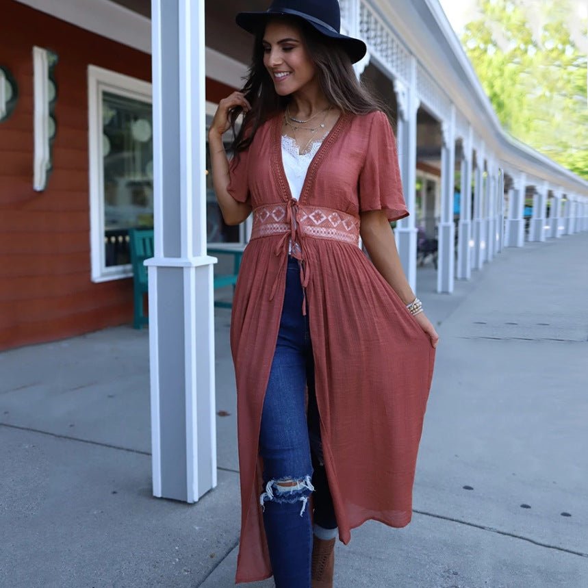 Bikini jacket blouse over cardigan - Taylor K Shop