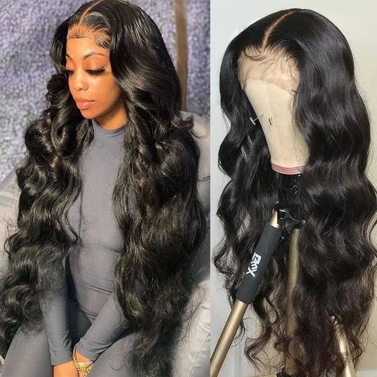 Black Chemical Fiber Wig Front Lace Fashion - Taylor K Shop