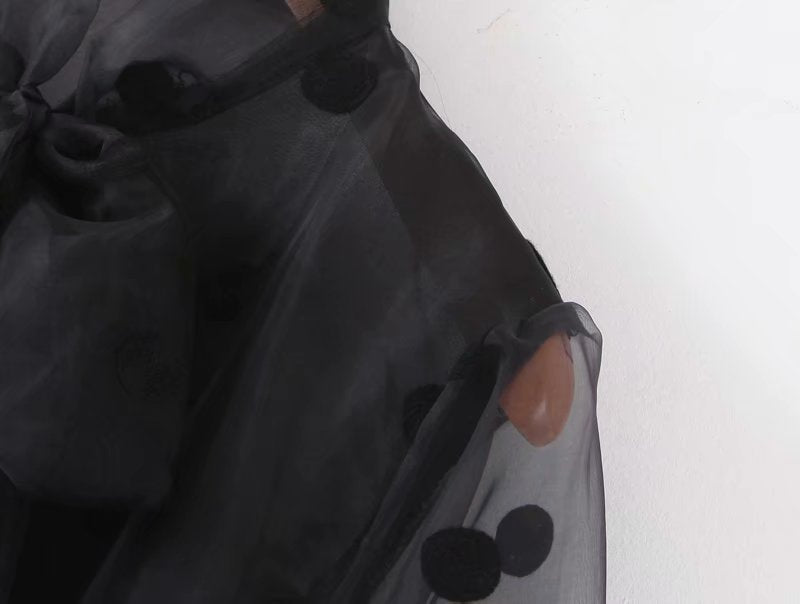 Black long sleeve blouse - Taylor K Shop