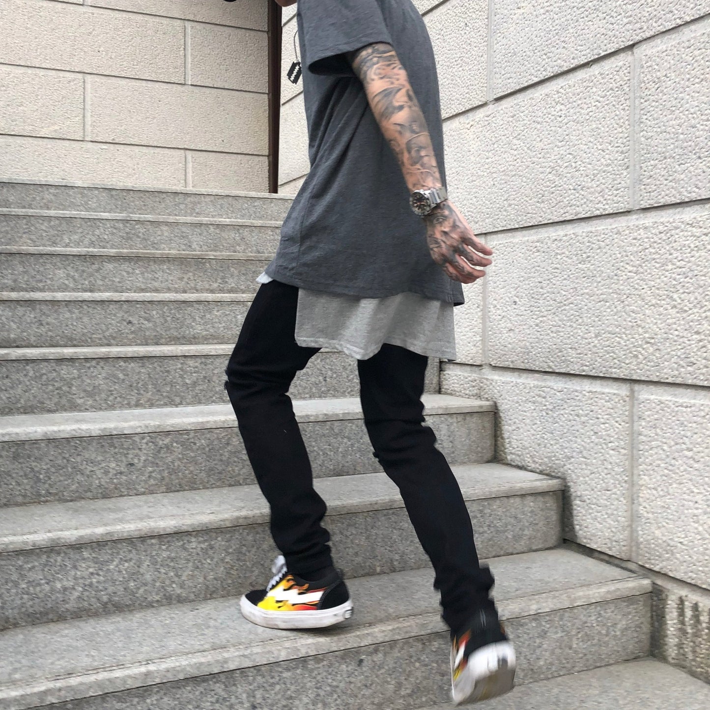 Black ripped jeans - Taylor K Shop