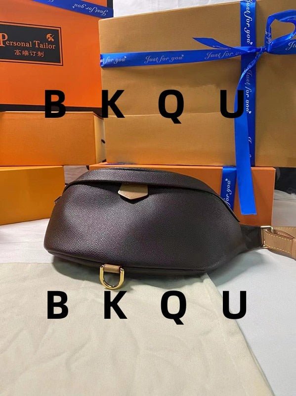 Black shoulder bag 2023 Women's fashion BKQU brand handbag Top messenger bag Chain bag Black messenger bag Canvas - Taylor K Shop