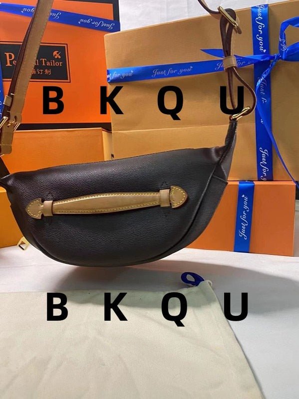 Black shoulder bag 2023 Women's fashion BKQU brand handbag Top messenger bag Chain bag Black messenger bag Canvas - Taylor K Shop