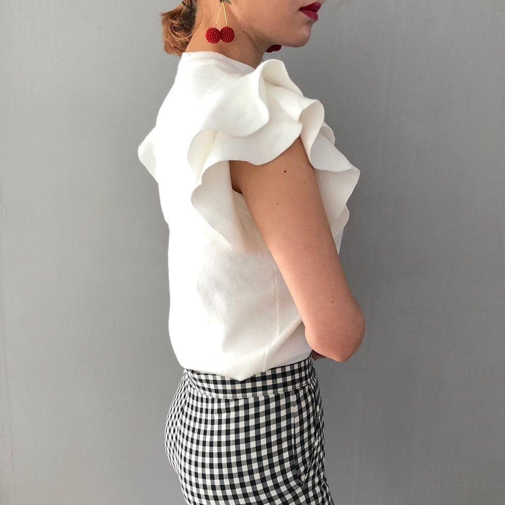 Blouse Met Ruches Floured jacket - Taylor K Shop