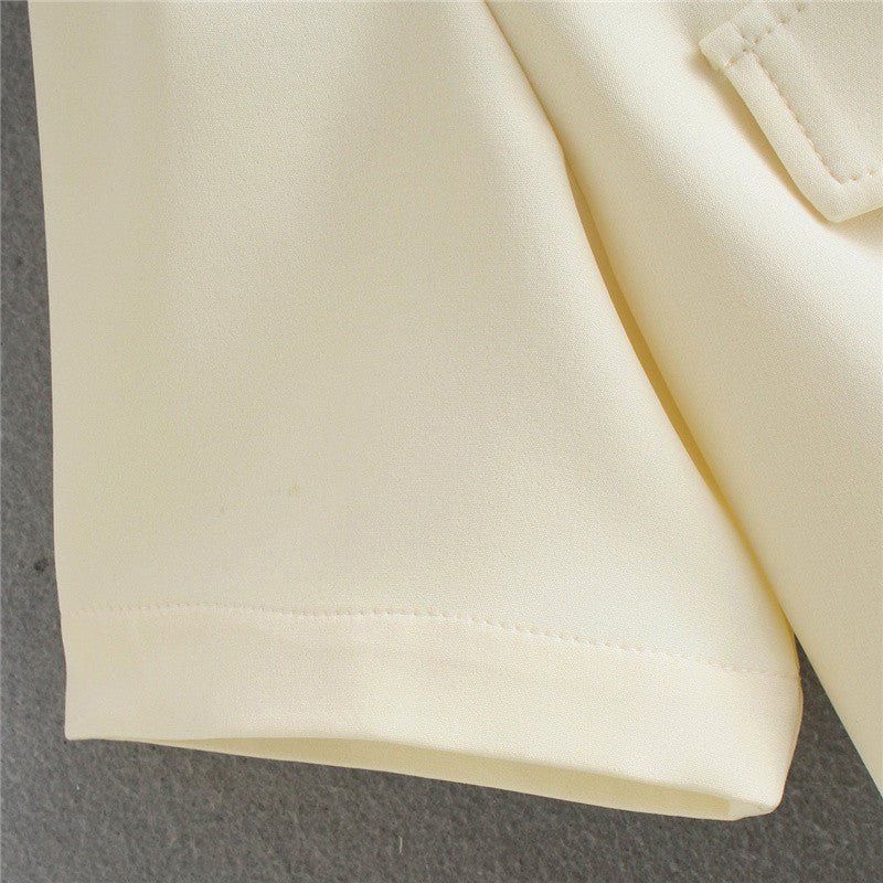 Blouse Women's Button - embellished Linen Blouse - Taylor K Shop