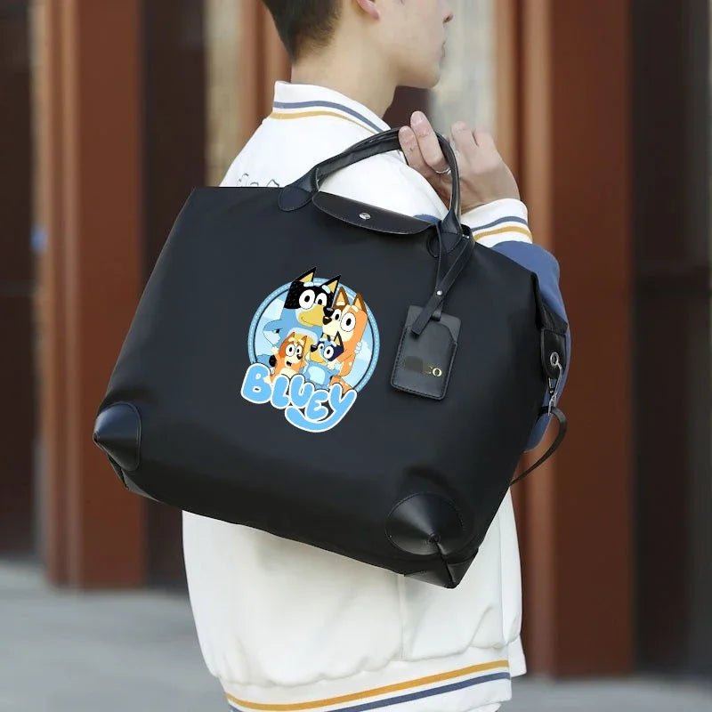 Bluey Anime Cartoon Print Large Capacity Travel Tote - Taylor K Shop