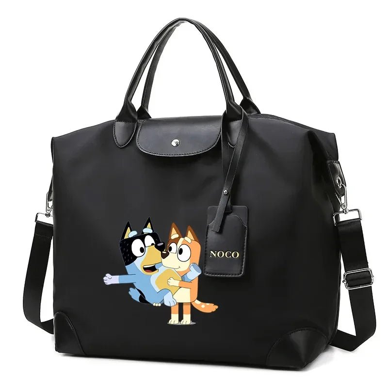Bluey Anime Cartoon Print Large Capacity Travel Tote - Taylor K Shop