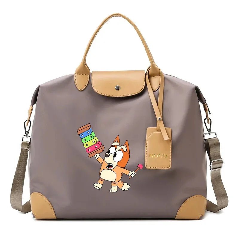 Bluey Anime Cartoon Print Large Capacity Travel Tote - Taylor K Shop