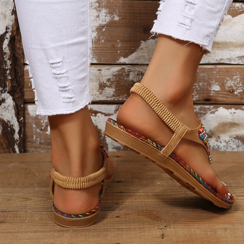 Bohemia Style Clip Toe Sandals Women Rome Beach Shoes Summer - Taylor K Shop