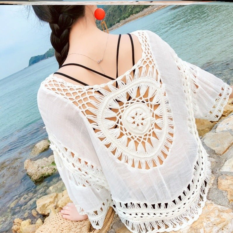 Bohemian Blouse With A Thin Outer Cutout Blouse - Taylor K Shop