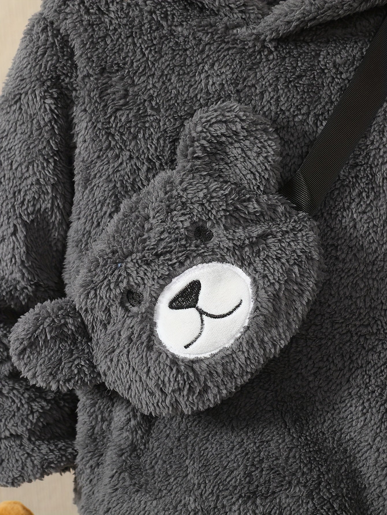 Boys Cozy Winter 3Piece Set Hoodie Top Pants Bear Bag - Taylor K Shop