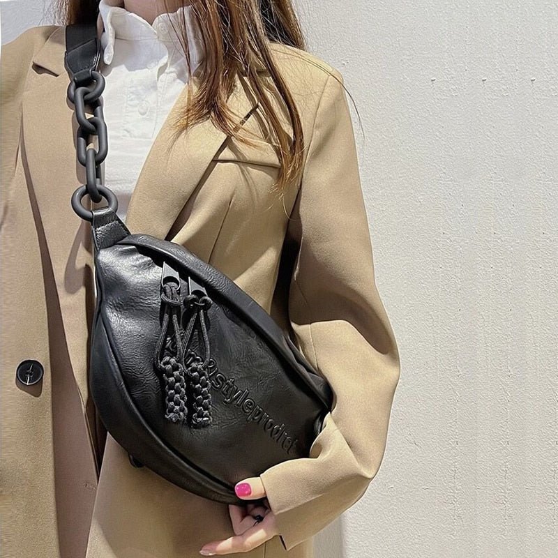 Brand design Women Chest Bag leather ladies Shoulder Bags For ladies 2023 New Belt Bag female Waist Pack fanny packs phone Walle - Taylor K Shop