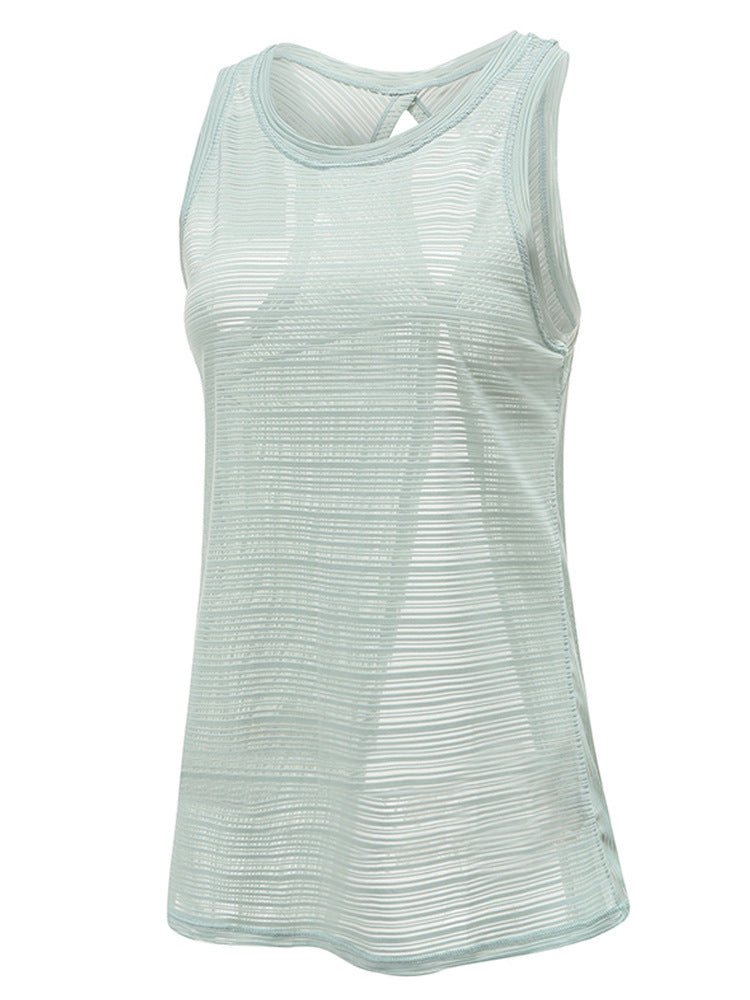 Breathable split running yoga blouse - Taylor K Shop
