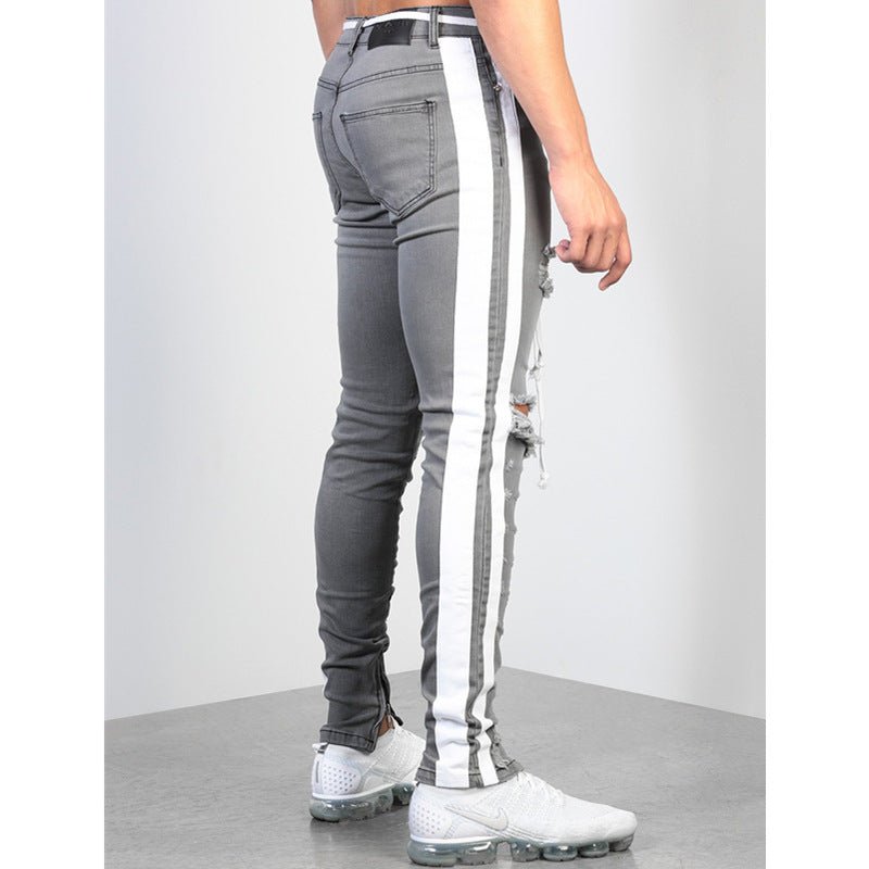 Broken strip jeans - Taylor K Shop