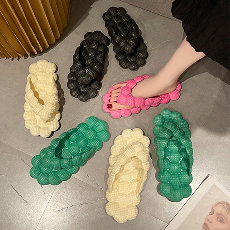 Bubble Slippers Summer Flip - flops Women Indoor Outdoor Flat Sandals Beach Shoes - Taylor K Shop